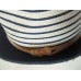 Woman's Magid Hats Fedora Blue Creme Striped Nautical New 21.5" in Cir  eb-38019379